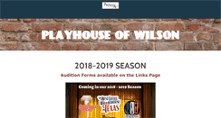 Desktop Screenshot of playhouseofwilson.com